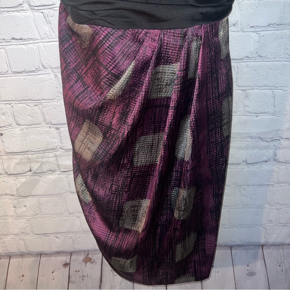 max and cleo purple & black dress size 6 - Picture 3 of 7